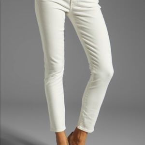 Citizens of humanity off white cropped skinny jean